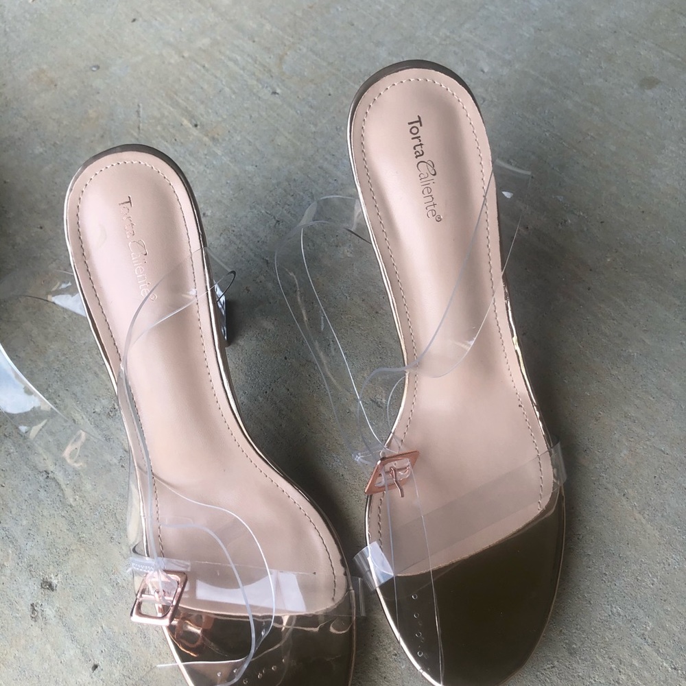 Clear heels